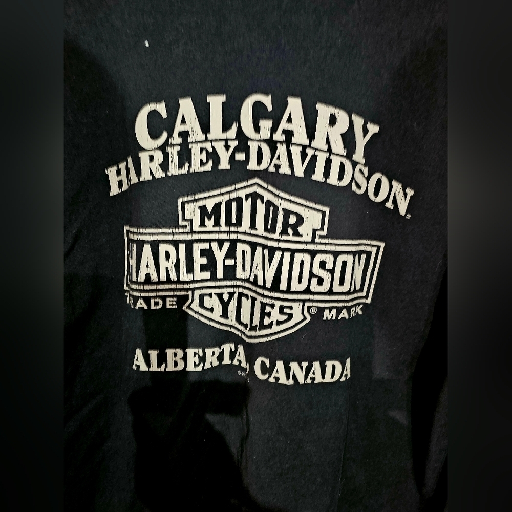 Harley Davidson Motorcycles Calgary, Alberta Pocket Shirt Size XL - Picture 5 of 5